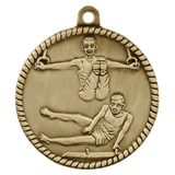 2" Male Gymnastics High Relief Medal