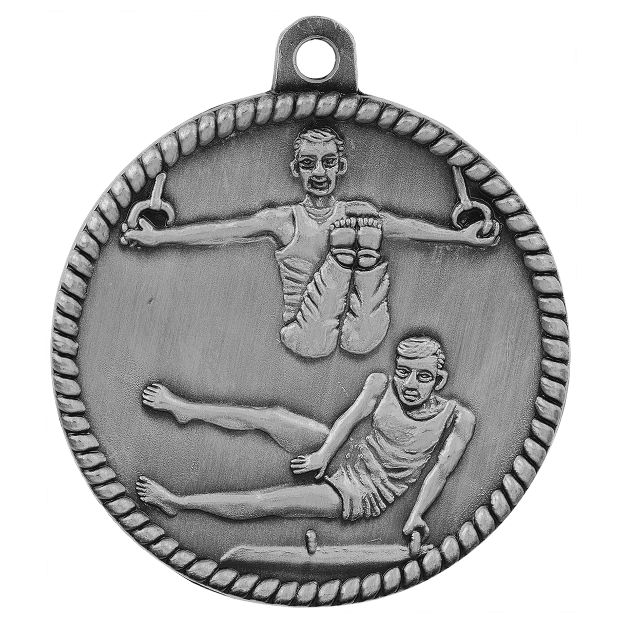 2" Male Gymnastics High Relief Medal