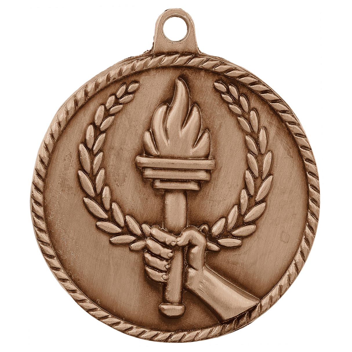 2" Torch High Relief Medal