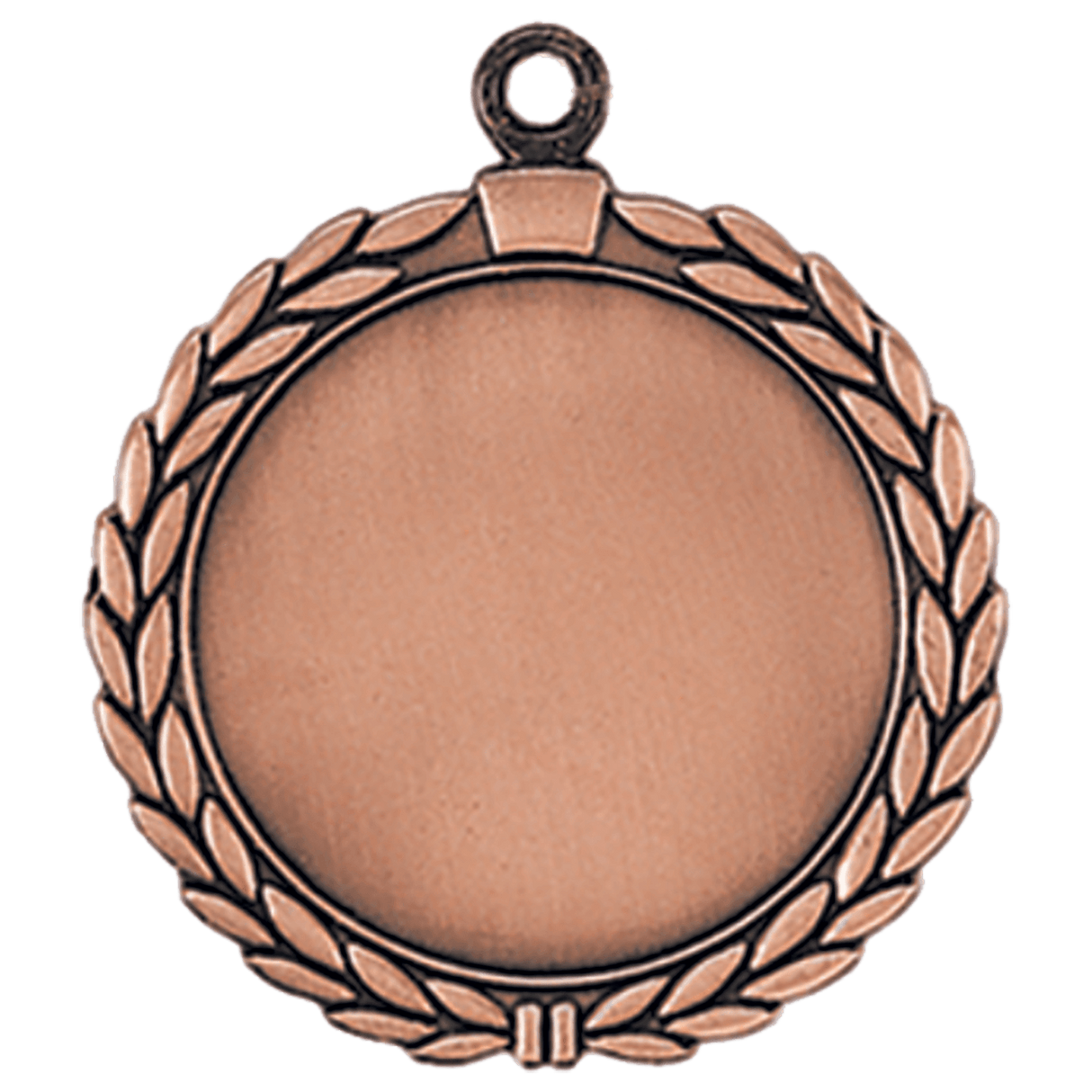 Antique Bronze 2 1/2" Wreath 2" Insert Holder Medal