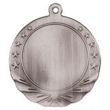 Antique Silver 2 3/4" 2" Insert Holder Medal