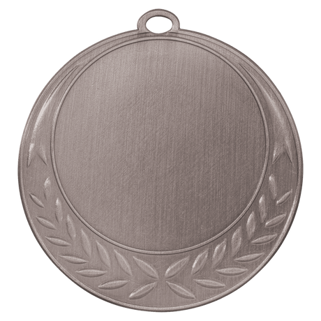 Antique Silver 2 3/4" Half Wreath 2" Insert Holder Medal
