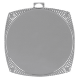 Bright Silver 2 1/8" Square Star 2" Insert Holder Medal