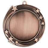 2 3/4" Swirling Star 2" Insert Holder Medal