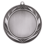 Antique Silver 2 3/4" Wreath 2" Insert Holder Medal