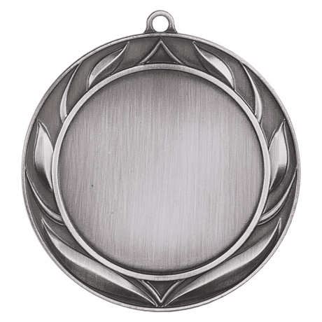 Antique Silver 2 3/4" Wreath 2" Insert Holder Medal