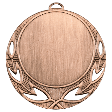 Antique Bronze 2 3/4" Open Wreath 2" Insert Holder Medal