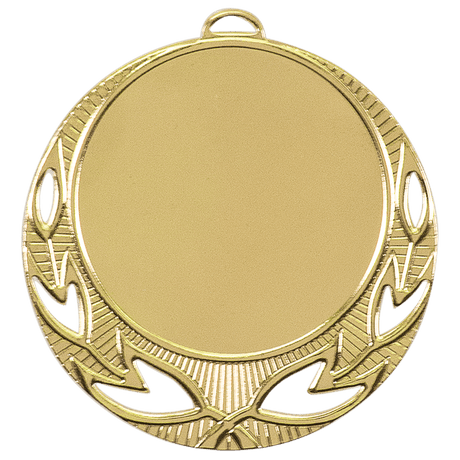 Bright Gold 2 3/4" Open Wreath 2" Insert Holder Medal