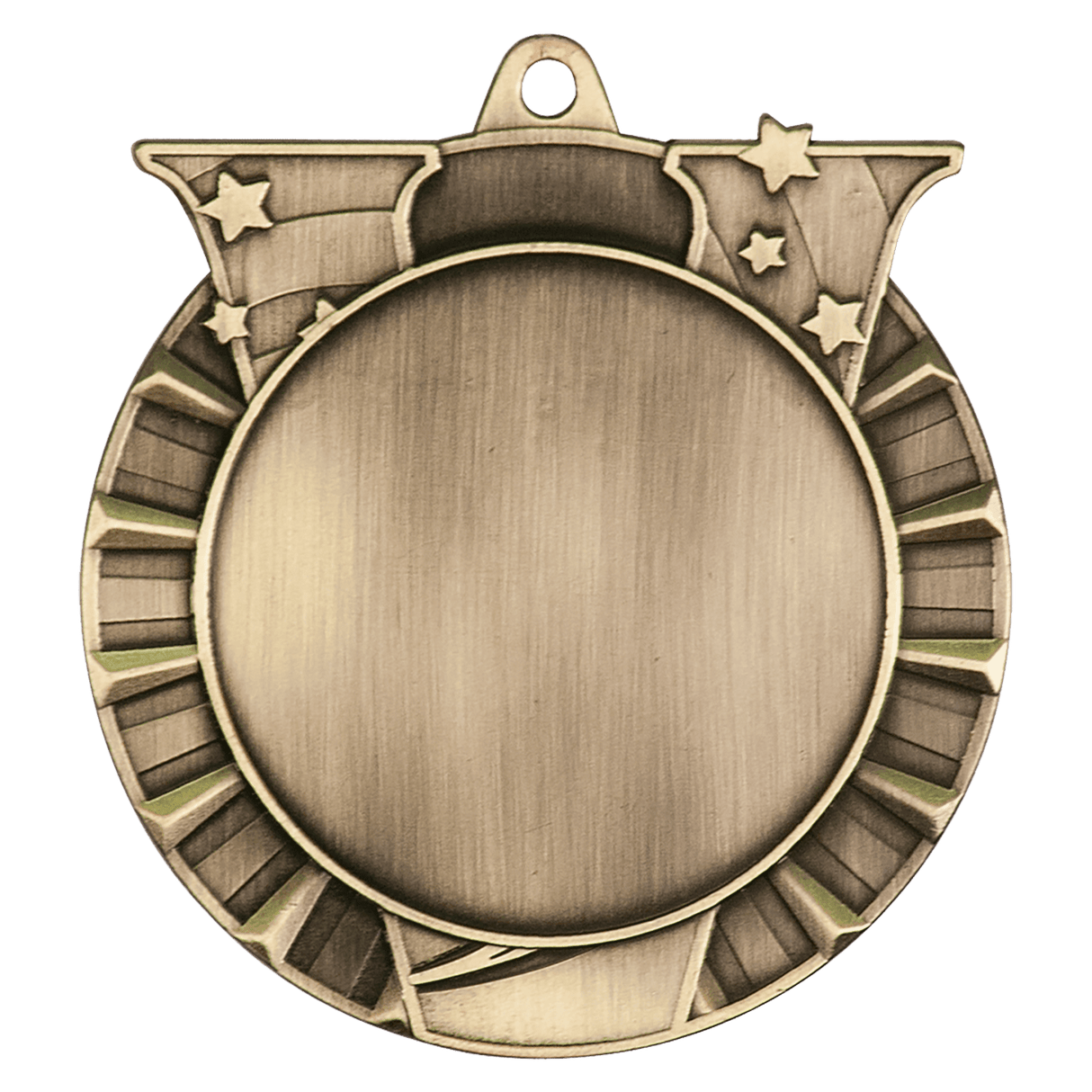 Antique Gold 2 3/4" Victory 2" Insert Holder Medal