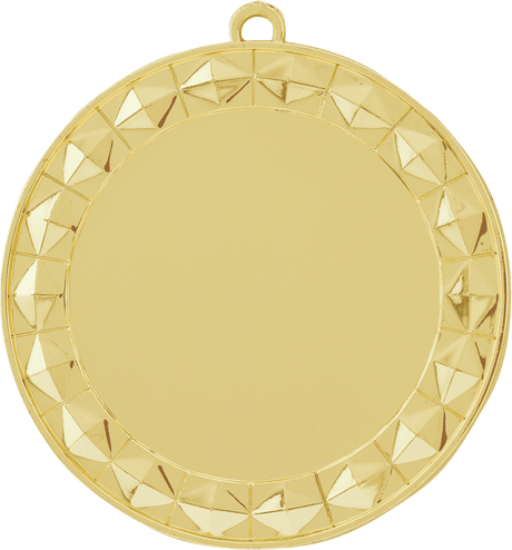 Bright Gold 2 3/4" Diamond 2" Insert Holder Medal