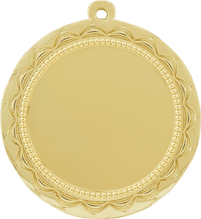 Bright Gold 2 3/4" Sun 2" Insert Holder Medal