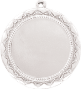 Bright Silver 2 3/4" Sun 2" Insert Holder Medal