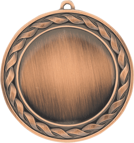 Antique Bronze 2 3/4" Weave 2" Insert Holder Medal