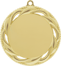 Bright Gold 2 3/4" Rosette 2" Insert Holder Medal