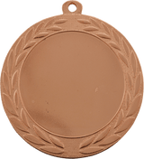 Bright Bronze 2 3/4" Wreath 2" Insert Holder Medal