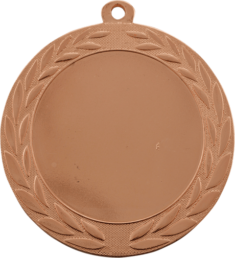 Bright Bronze 2 3/4" Wreath 2" Insert Holder Medal