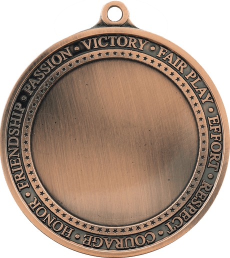 Antique Bronze 2 3/4" Inspirational 2" Insert Medal Holder