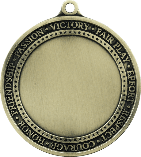 Antique Gold 2 3/4" Inspirational 2" Insert Medal Holder