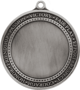 Antique Silver 2 3/4" Inspirational 2" Insert Medal Holder