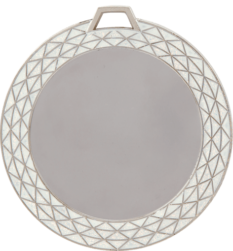 White 2 3/4" Bling 2" Insert Holder Medal