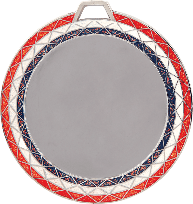 Red/White/Blue 2 3/4" Bling 2" Insert Holder Medal
