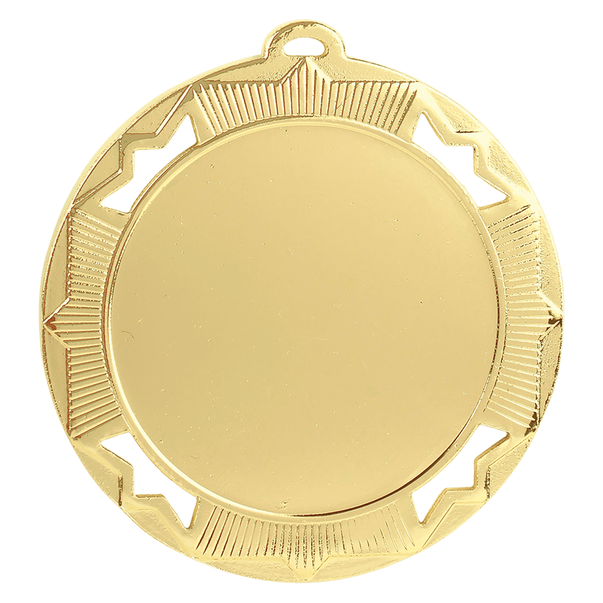 Bright Gold 2 3/4" Crown 2" Insert Holder Medal