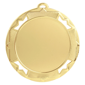 Bright Gold 2 3/4" Crown 2" Insert Holder Medal
