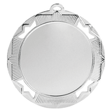 Bright Silver 2 3/4" Crown 2" Insert Holder Medal