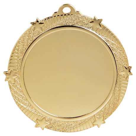 Bright Gold 2 3/4" 6-Star 2" Insert Medal Holder