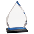 Blue 5 1/4" x 7 3/4" Diamond Impress Acrylic