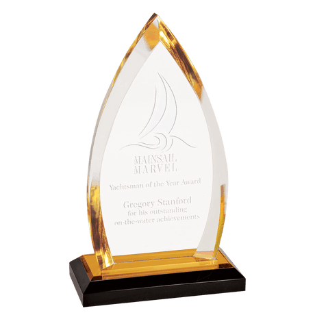 Gold 8 3/4" Oval Impress Acrylic