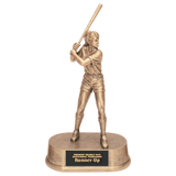 9 1/4" Antique Gold Female Softball Resin