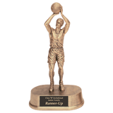 9 1/2" Antique Gold Male Basketball Resin