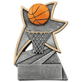 5 1/2" Basketball Jazz Star Resin