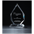 5 3/8" x 8 7/8" Flame Series Multi-Faceted Optical Crystal                 Award