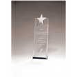 2 3/4" x 9" Crystal Trophy with Silver Star, Prism-3ffect