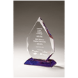5 7/8" x 9 7/8" Flame Series Crystal with Prism-Effect Base