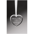 2 1/2" Crystal Heart Ornament