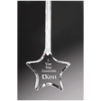 3 1/2" Crystal Star Ornament