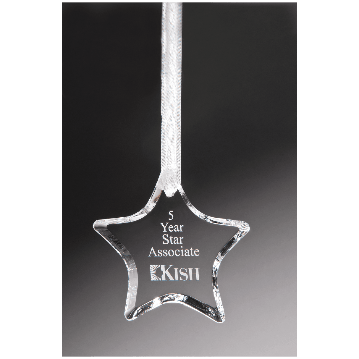 3 1/2" Crystal Star Ornament