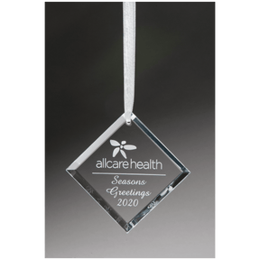 2 3/4" Crystal Diamond Ornament