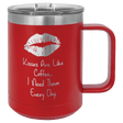 Polar Camel 15 oz. Red Vacuum Insulated Mug with Slider Lid
