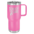 Polar Camel 20 oz. Pink Vacuum Insulated Travel Mug with Slider Lid