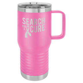 Polar Camel 20 oz. Pink Vacuum Insulated Travel Mug with Slider Lid