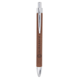 Dark Brown Laserable Leatherette Pen