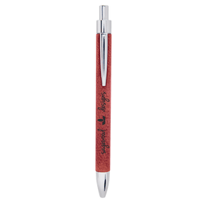 Rose Laserable Leatherette Pen