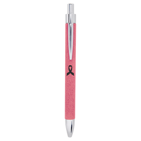 Pink Laserable Leatherette Pen