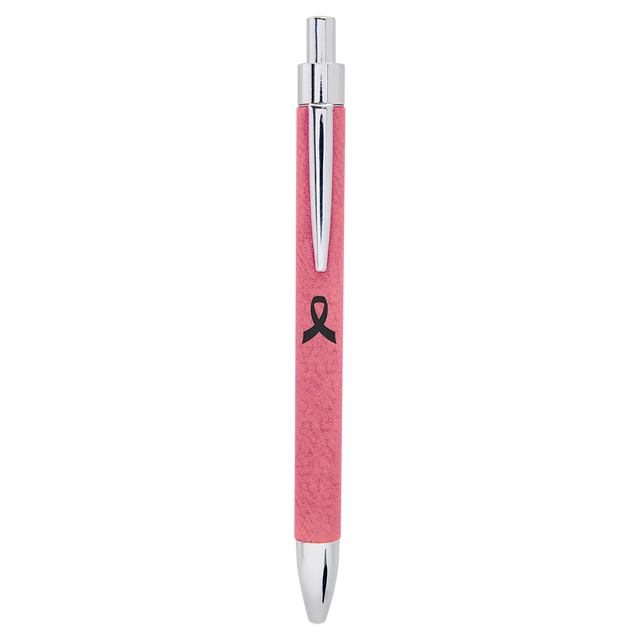 Pink Laserable Leatherette Pen