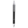 Black/Silver Laserable Leatherette Pen