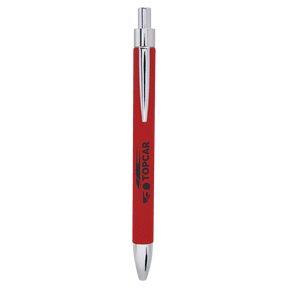 Red Laserable Leatherette Pen